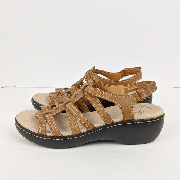 clarks delana curve wedge sandal